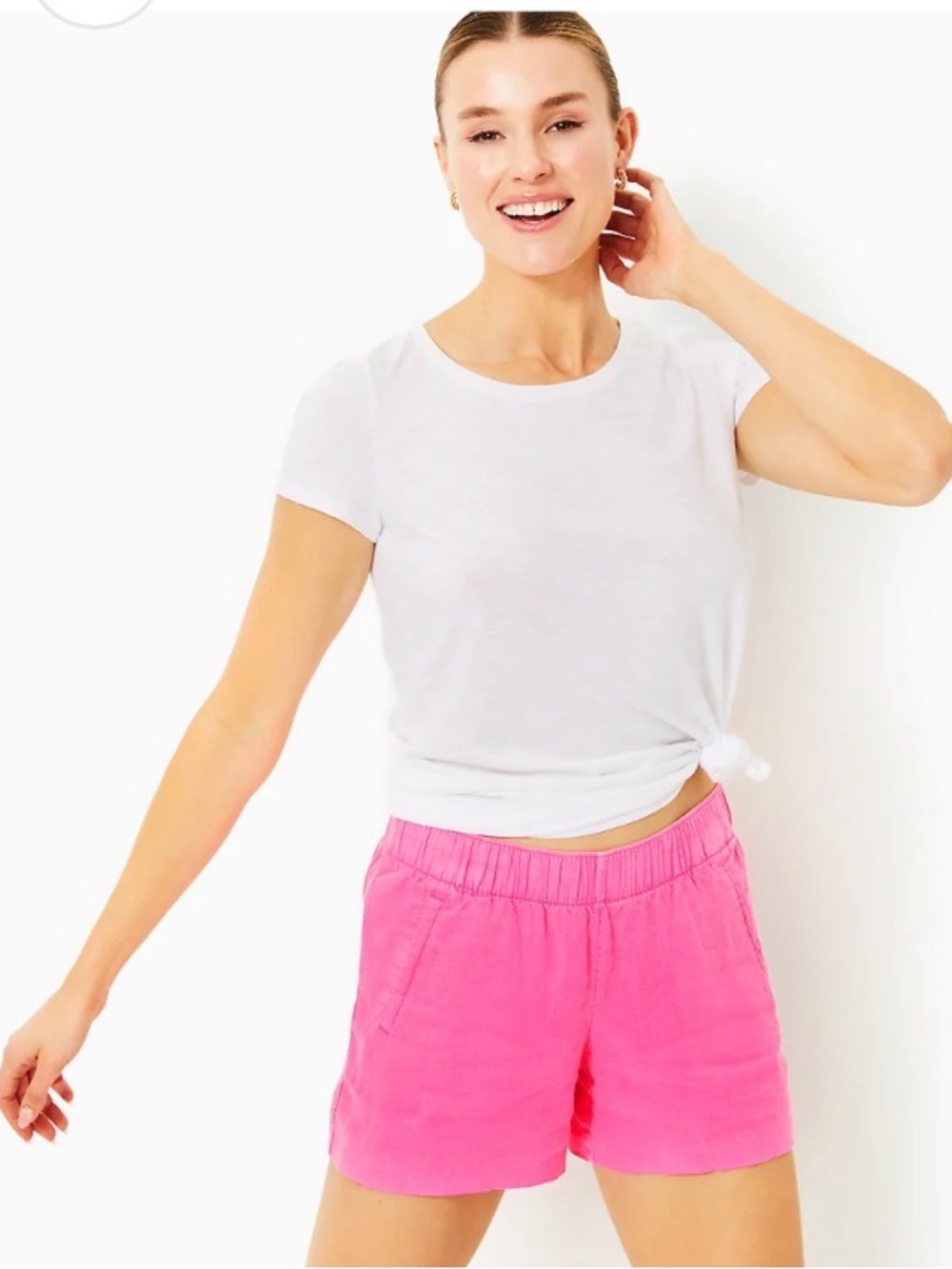 Lilly Pulitzer Lilo Linen Short 100% Linnen